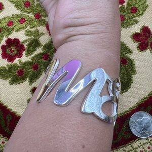 Vintage RC MEGAN name Cuff Bracelet